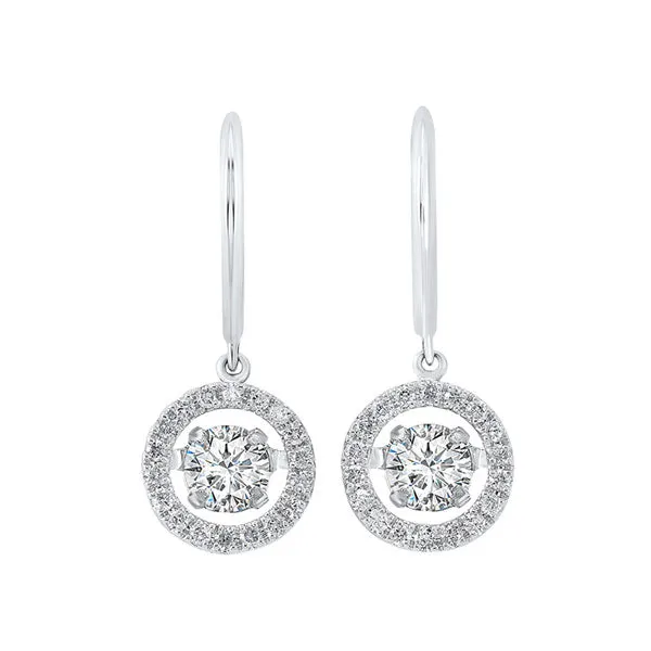 14KT WHITE GOLD DIAMOND (2CTW) EARRING