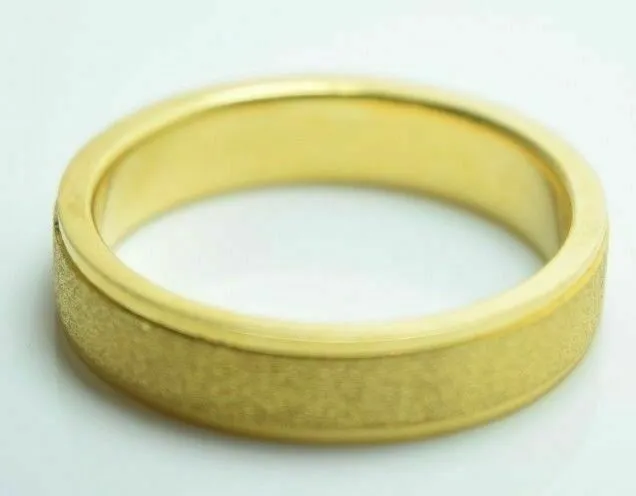 22k Yellow Gold Band Ring Mens or Ladies 5mm Width ANY SIZE AVAILABLE