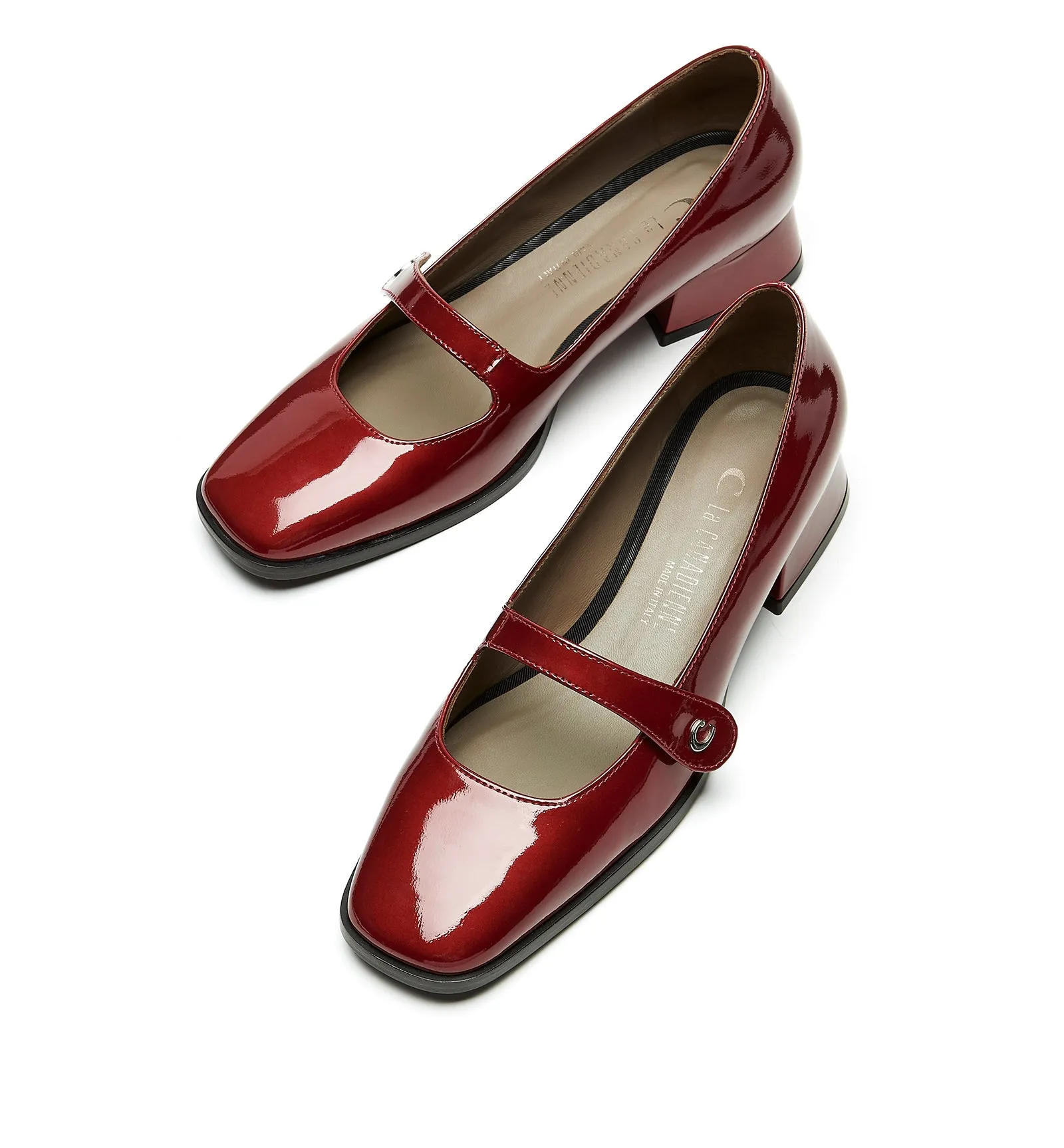 ADELE MARY JANE PATENT LEATHER HEEL