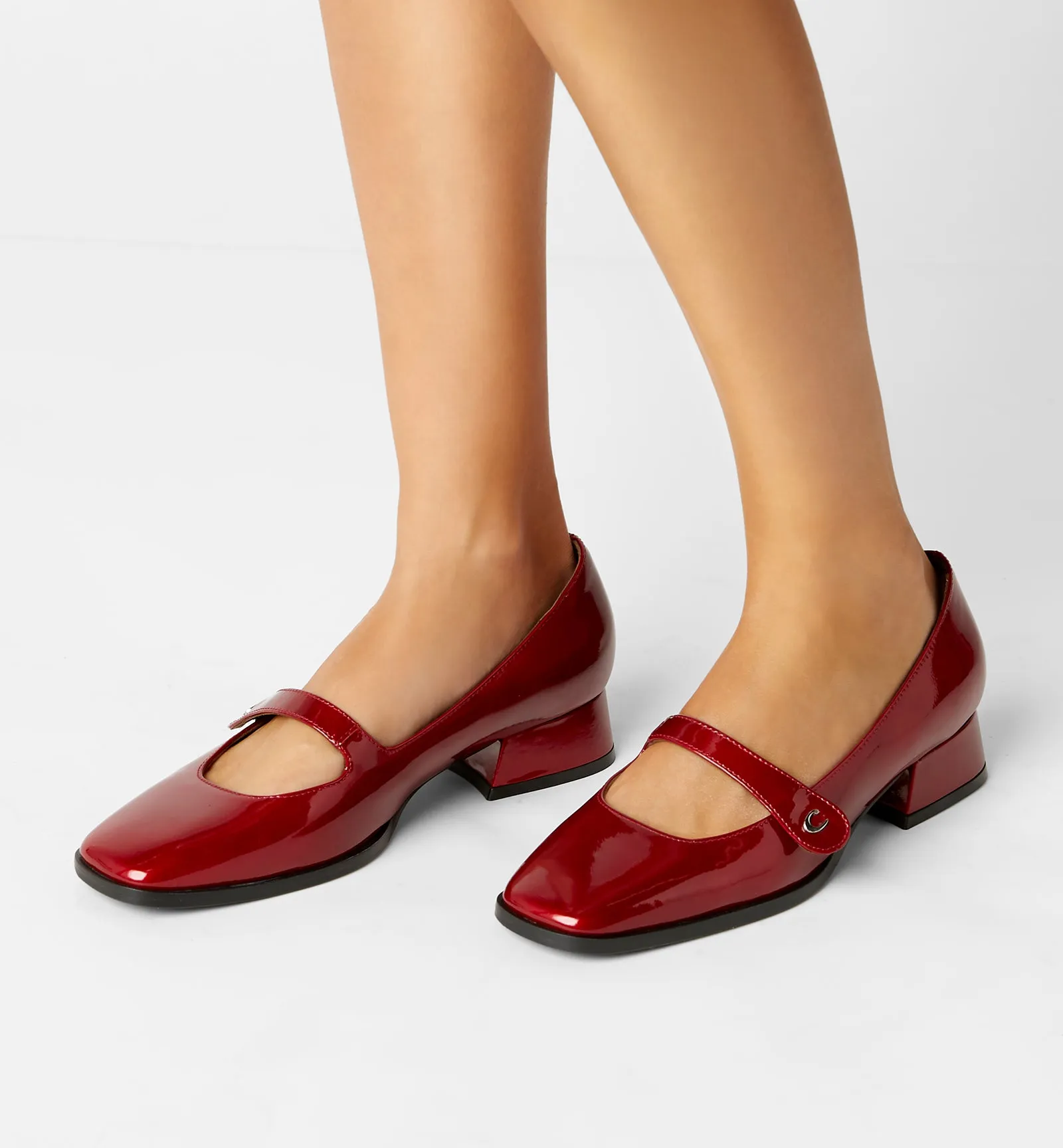 ADELE MARY JANE PATENT LEATHER HEEL