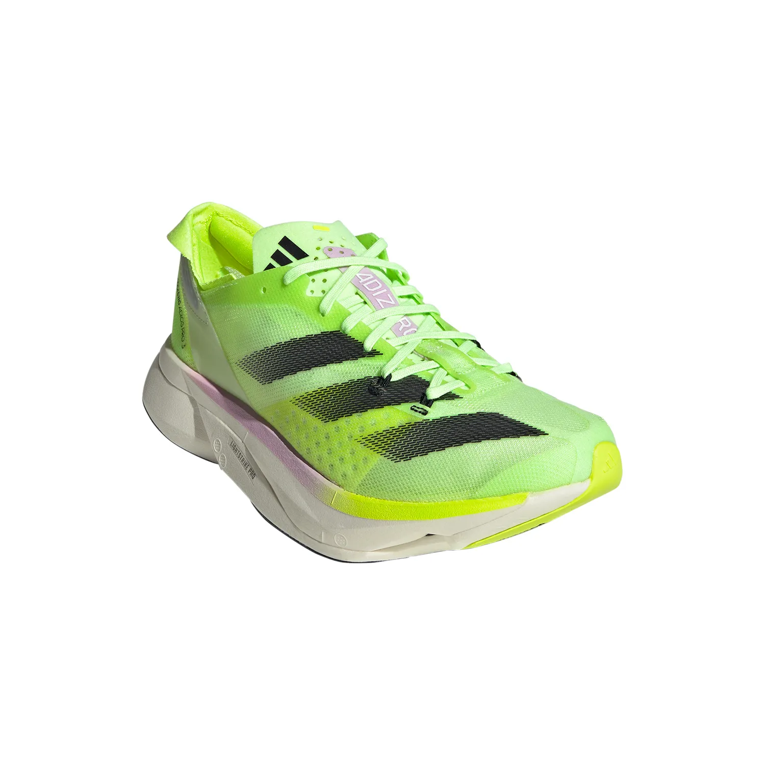 adidas adizero Adios Pro 3  Aurora Black/Zero Metalic/Lucid Lemon