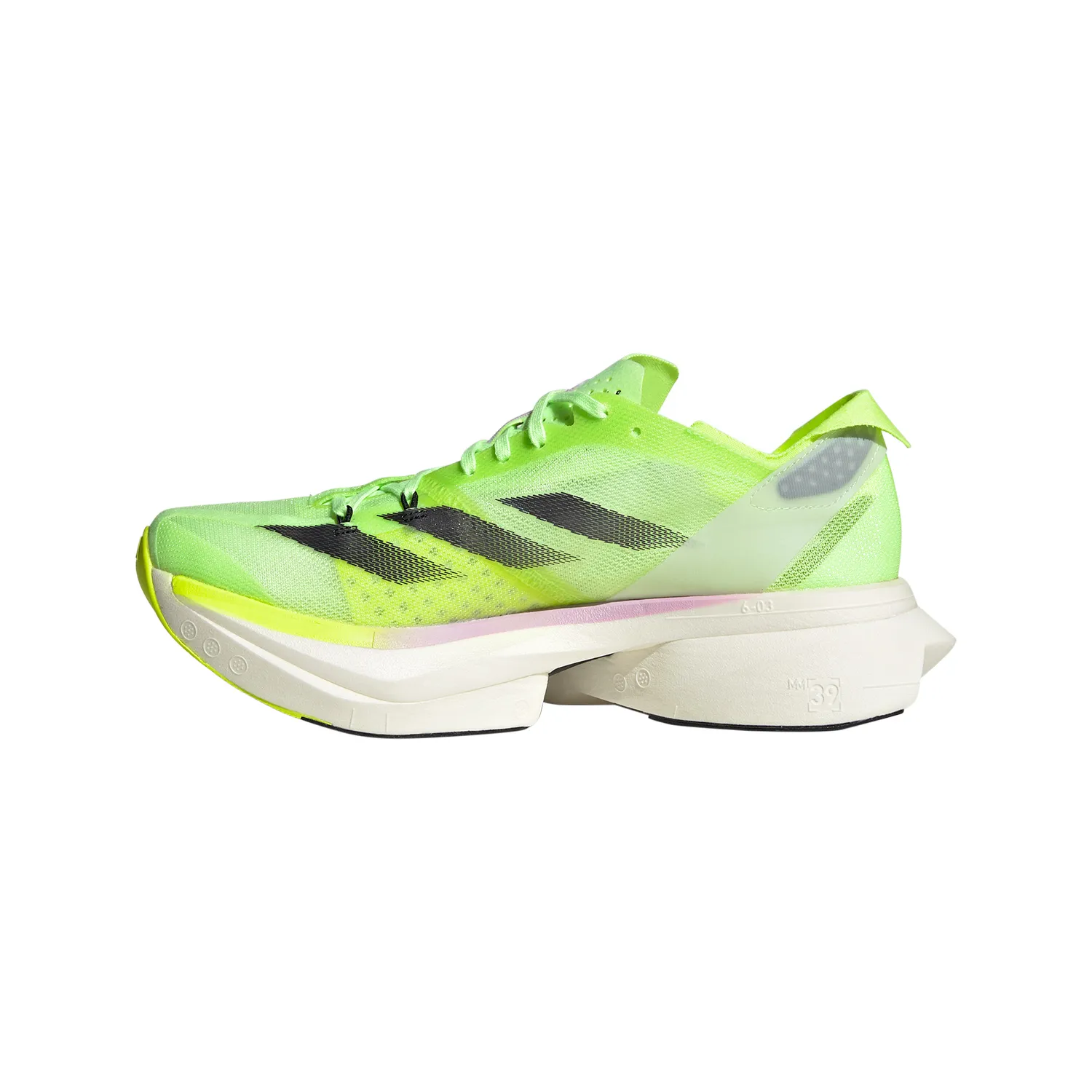 adidas adizero Adios Pro 3  Aurora Black/Zero Metalic/Lucid Lemon