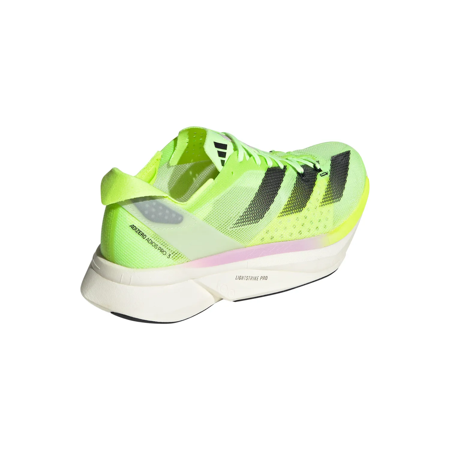 adidas adizero Adios Pro 3  Aurora Black/Zero Metalic/Lucid Lemon