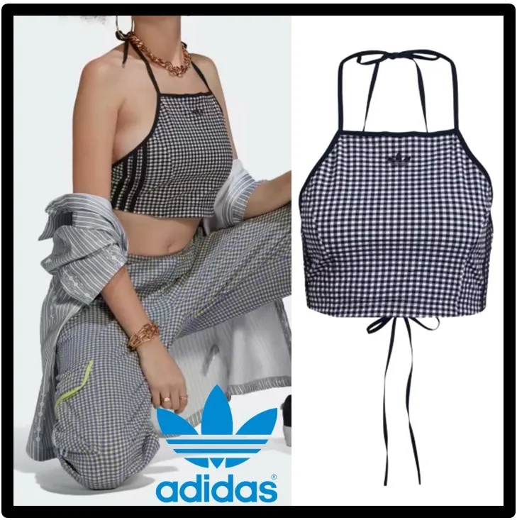 adidas  |Casual Style Street Style Logo Tanks & Camisoles