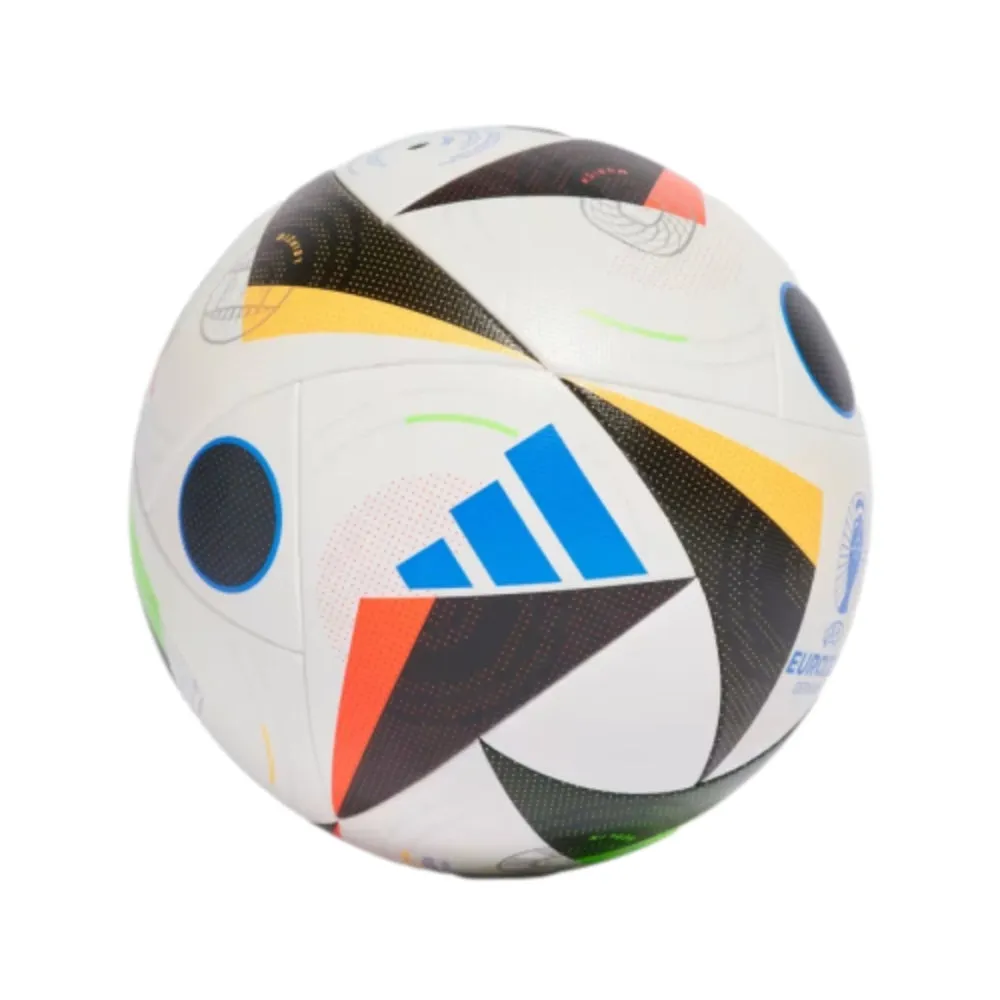 Adidas Euro 24 Competition Football (White/Black/Glow Blue)