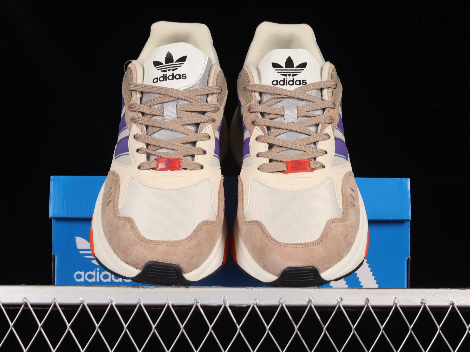 Adidas Originals Retropy F90 Light Grey Purple Orange HP8029