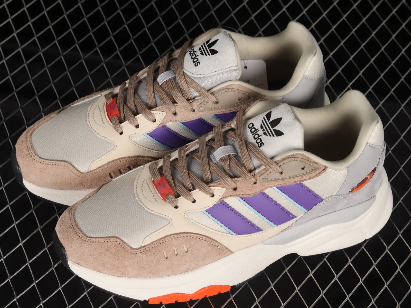 Adidas Originals Retropy F90 Light Grey Purple Orange HP8029