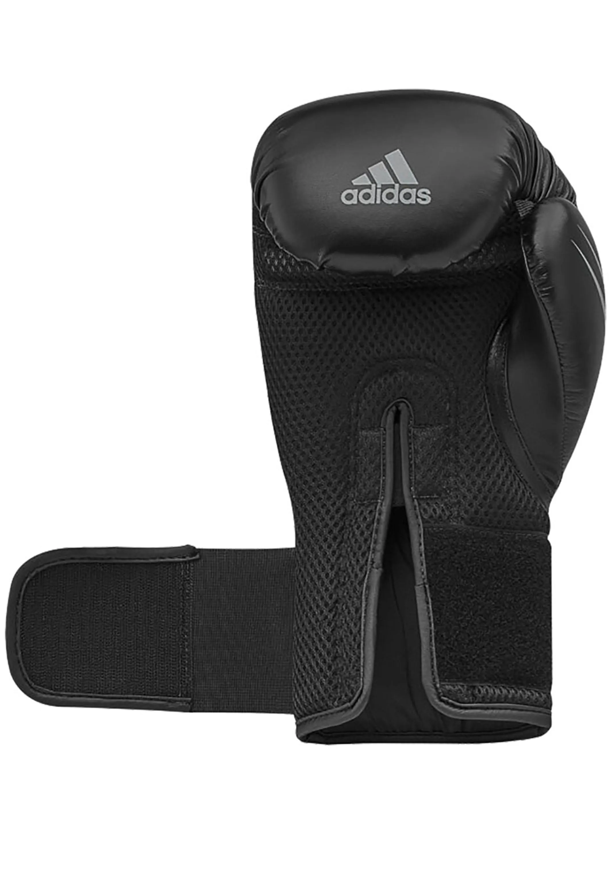 Adidas Speed Tilt 150 Boxing Gloves Black with FREE Adidas Shin Protectors  SPD150TG-BBG BLACK