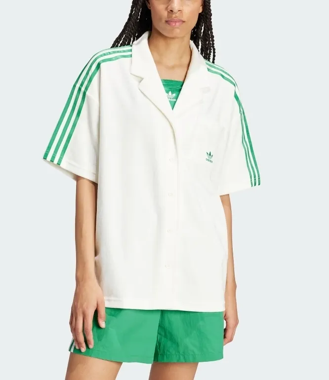 adidas  |Street Style Cotton Logo Shirts & Blouses