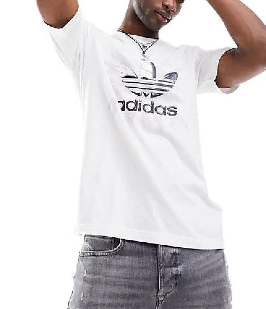 adidas  |Street Style Plain Cotton Logo T-Shirts