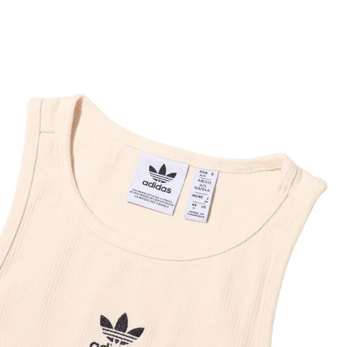 adidas  |Street Style U-Neck Plain Cotton Logo Tanks & Camisoles