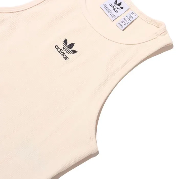 adidas  |Street Style U-Neck Plain Cotton Logo Tanks & Camisoles