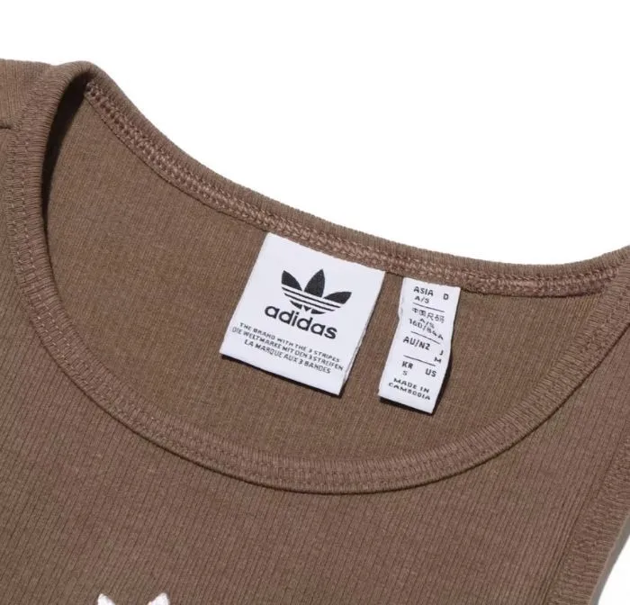 adidas  |Street Style U-Neck Plain Cotton Logo Tanks & Camisoles