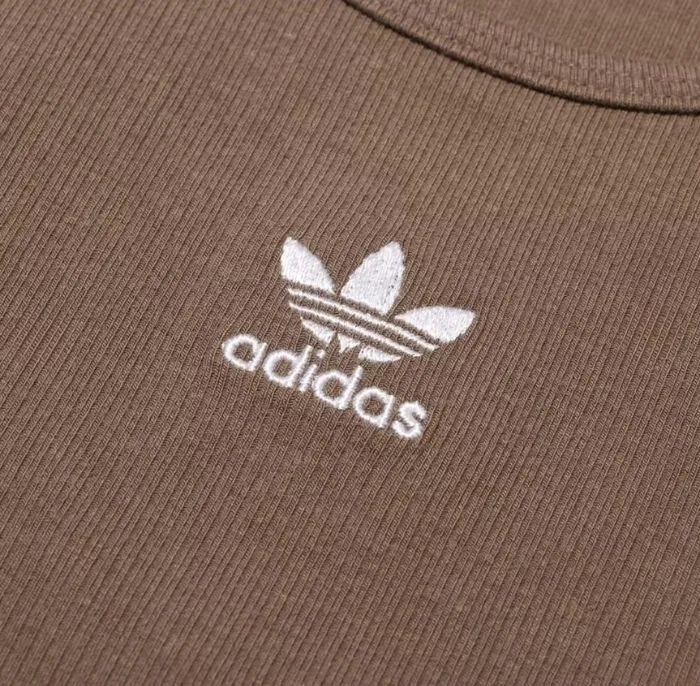 adidas  |Street Style U-Neck Plain Cotton Logo Tanks & Camisoles