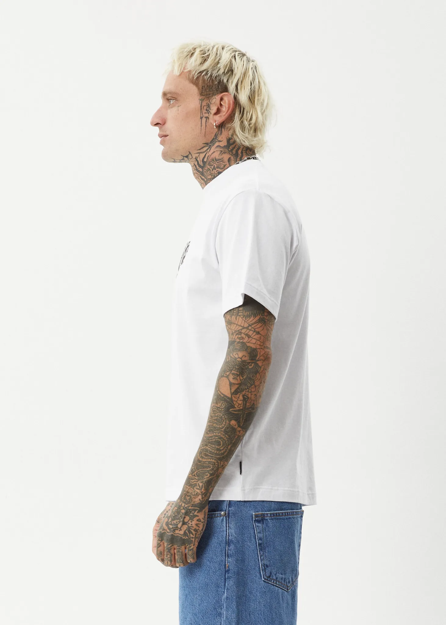 AFENDS Mens Gello - Retro Fit Tee - White