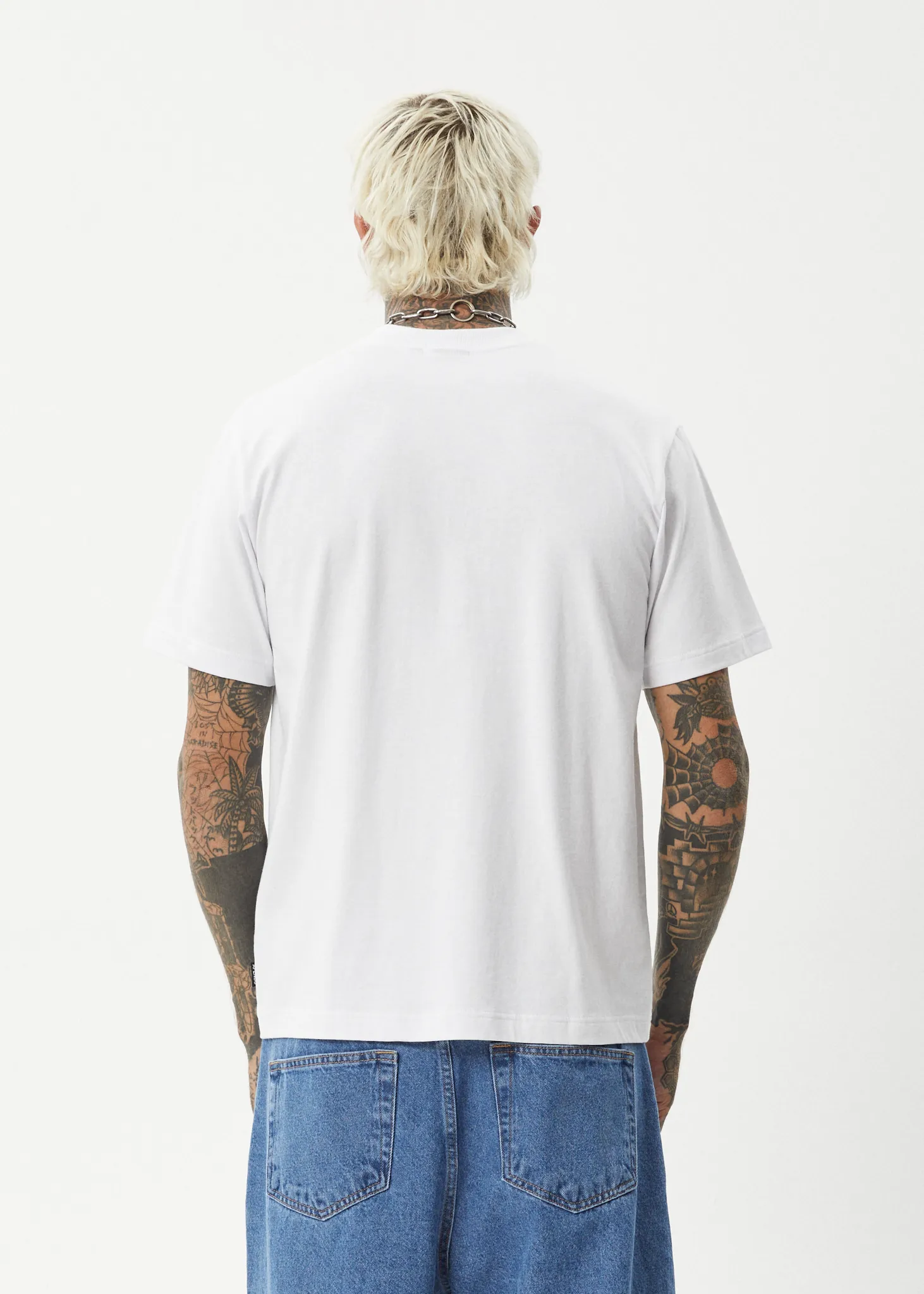 AFENDS Mens Gello - Retro Fit Tee - White