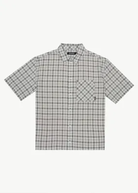 AFENDS Mens Leo - Short Sleeve Shirt - Black / White