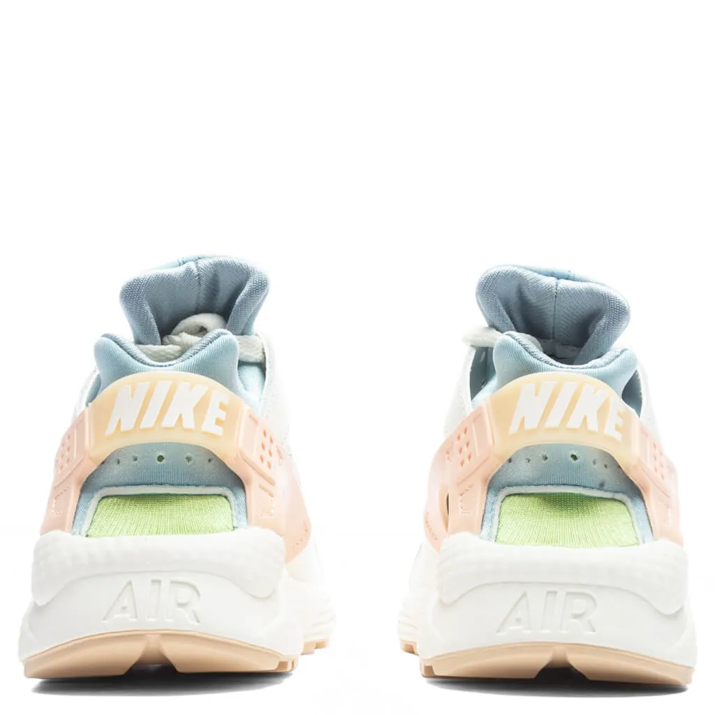 Air Huarache SE Women's - Sail/Arctic Orange/Worn Blue/Vivid Green