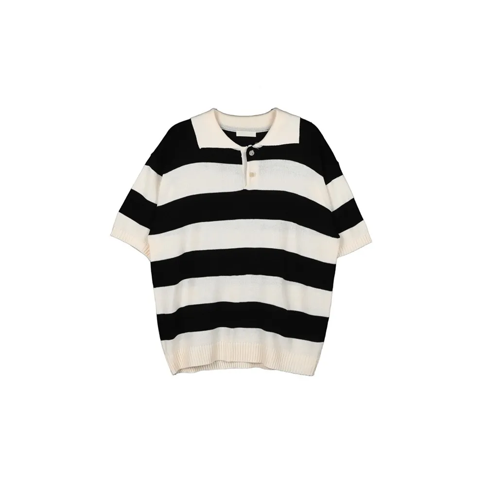 ASCLO  |Stripes Casual Style Unisex Street Style Bi-color