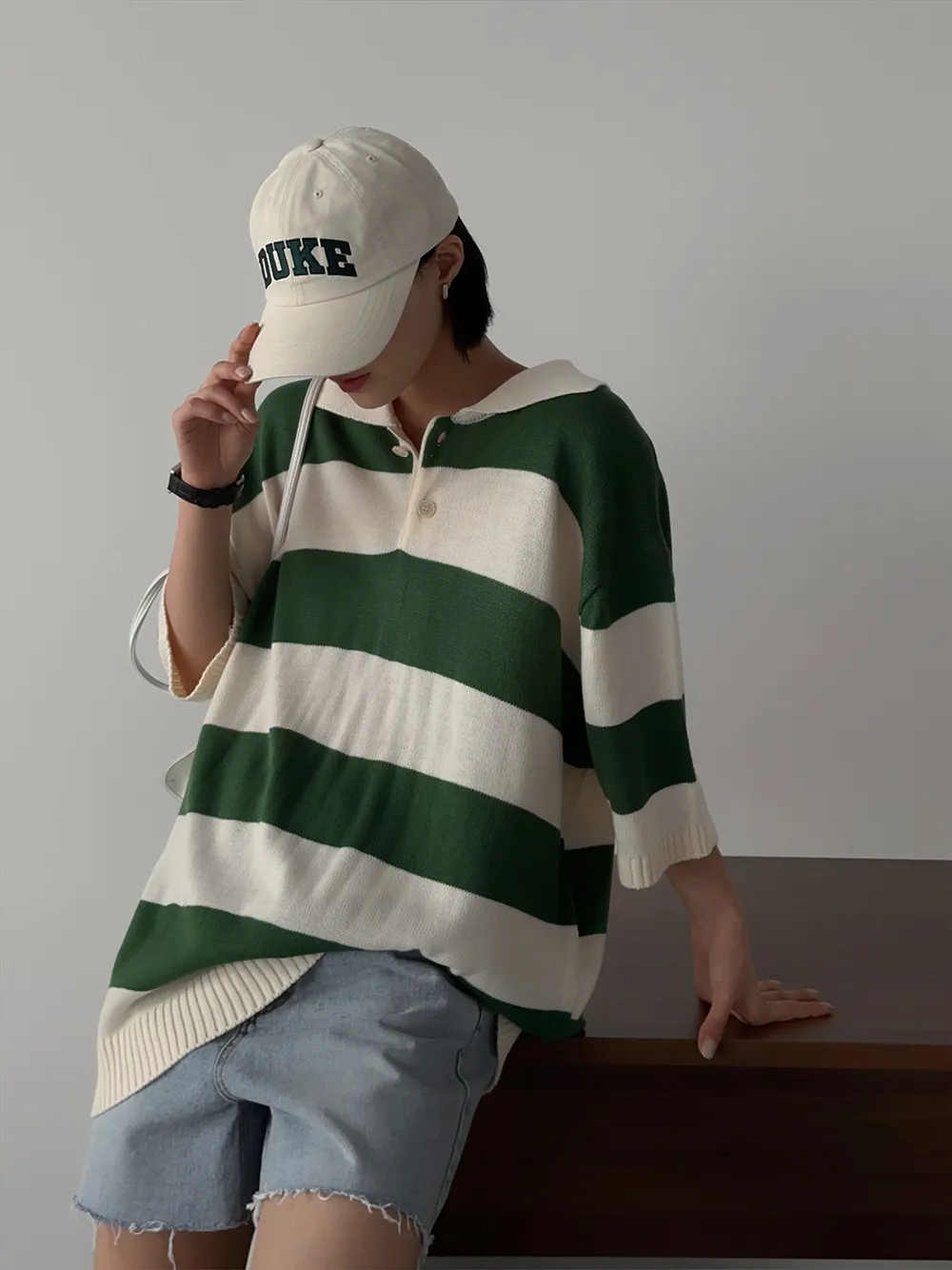 ASCLO  |Stripes Casual Style Unisex Street Style Bi-color