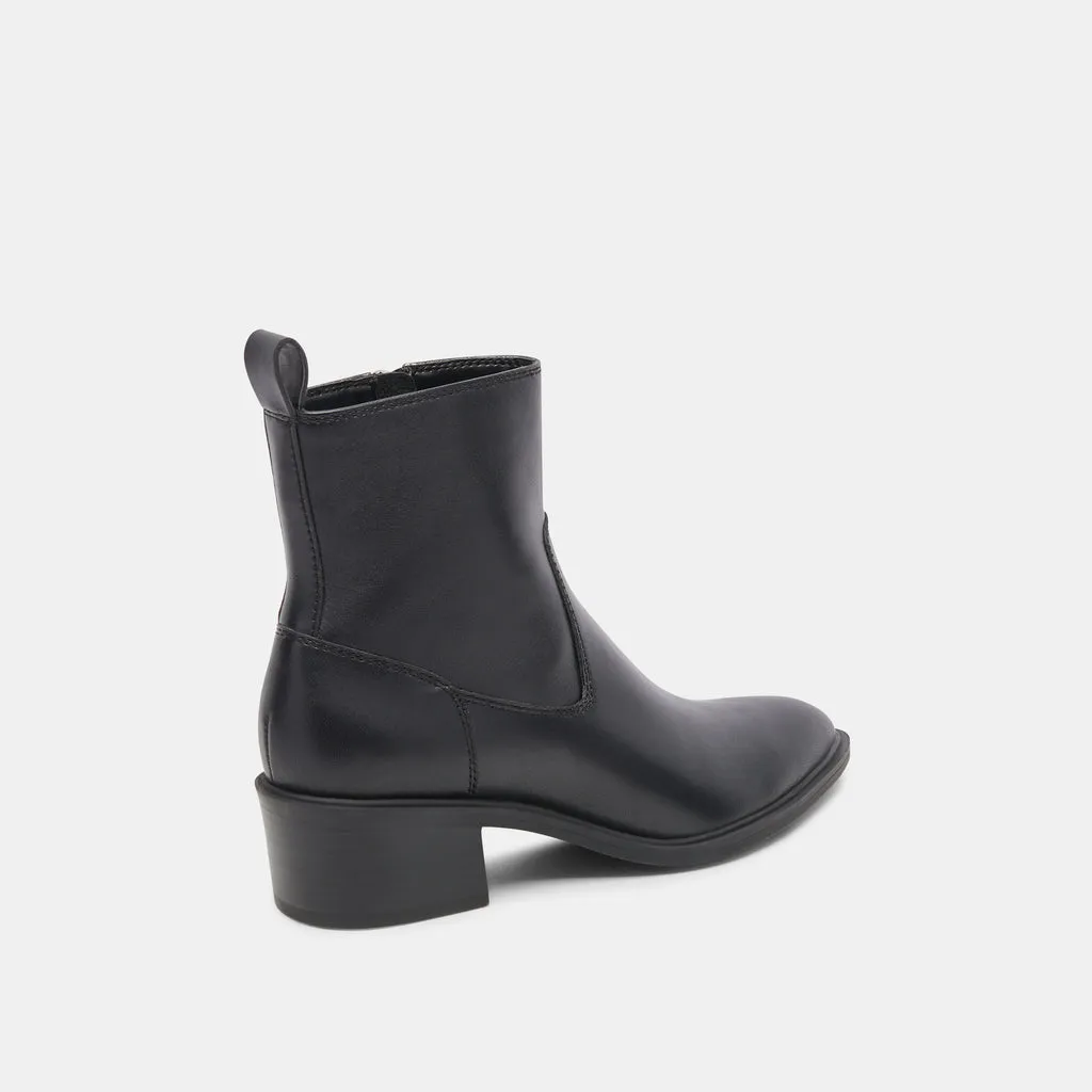 BILI H2O BOOTIES BLACK LEATHER– Dolce Vita 6908073279554