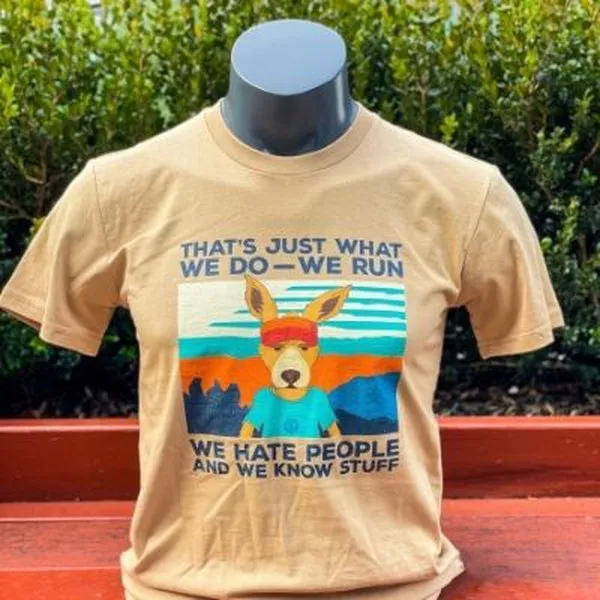 Blue Mountains Running Co Mens Tee Kangaroo