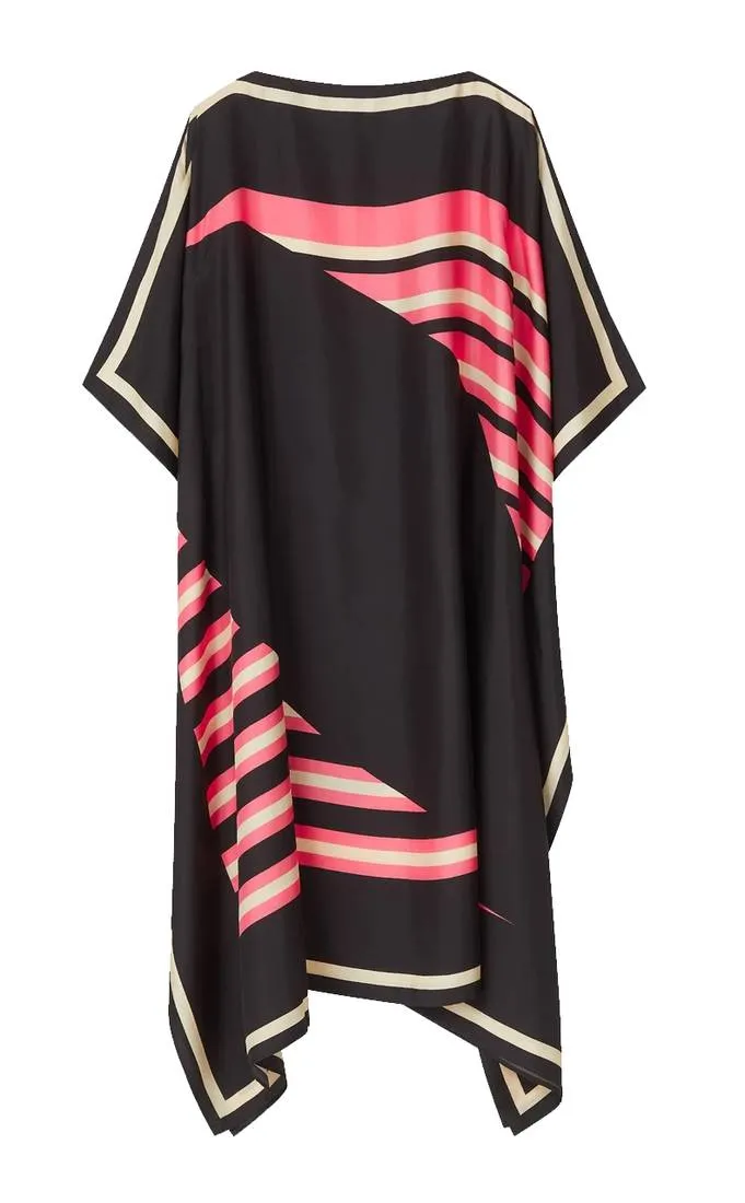 Casual Wear Striped Pattern Crepe Kaftan KAF0011