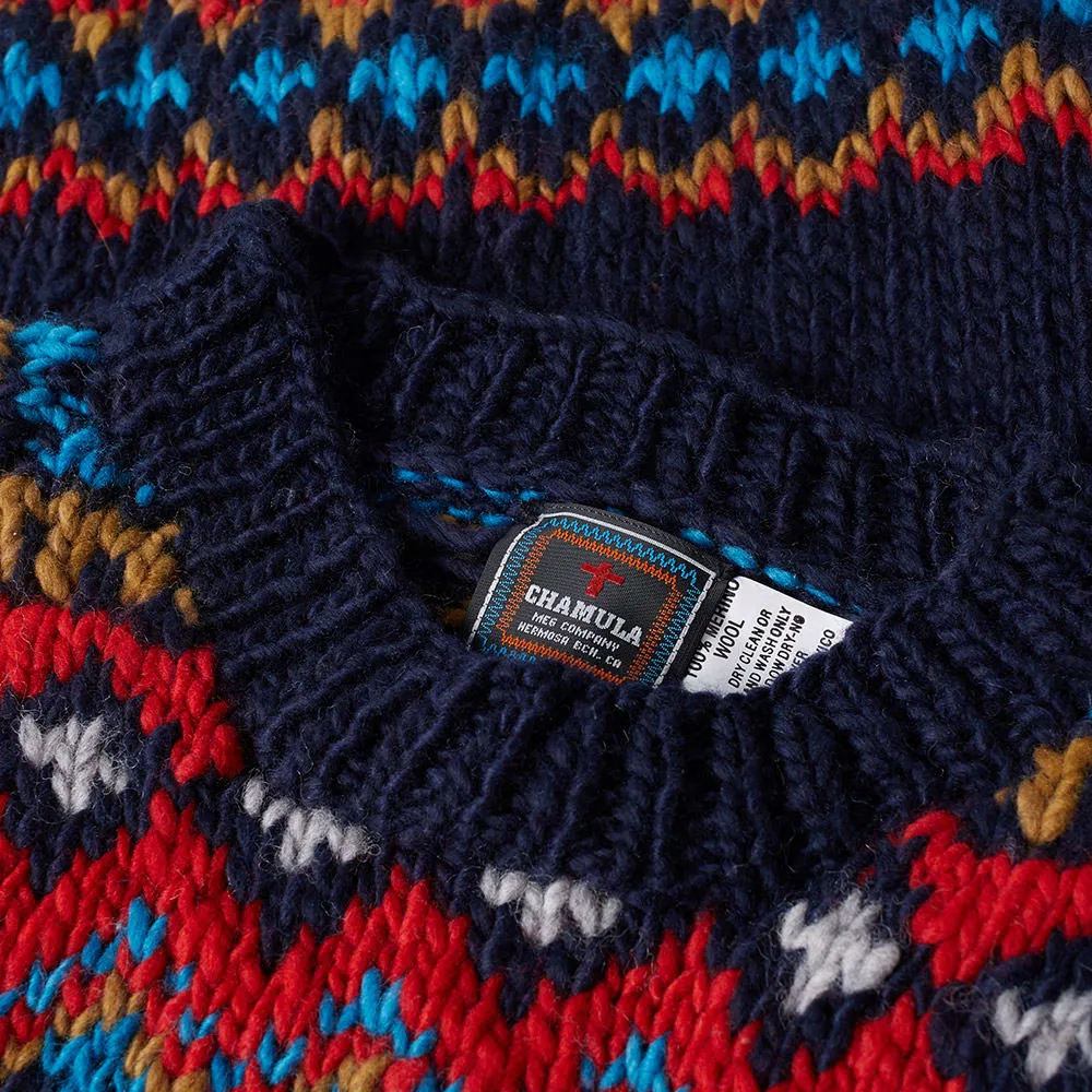 Chamula Fair Isle Pullover KnitNavy