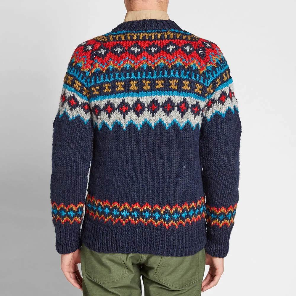 Chamula Fair Isle Pullover KnitNavy