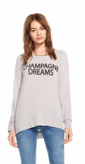 Chaser Champagne Dreams Drape Back Pullover