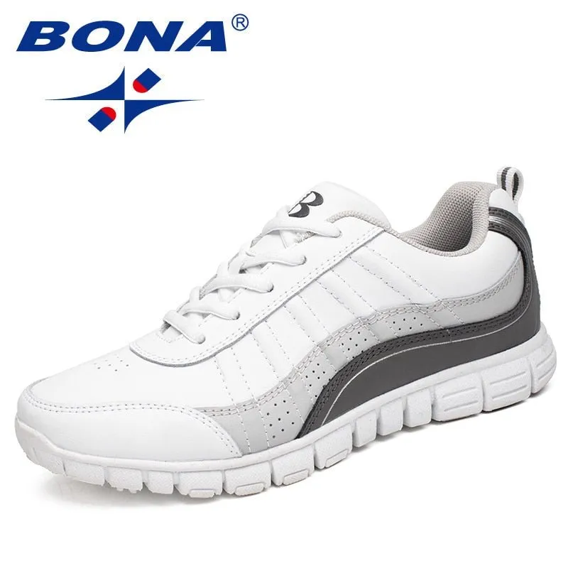 Chaussures de marche / course à lacets pour femme taille 36-41 BONA – Casual sport