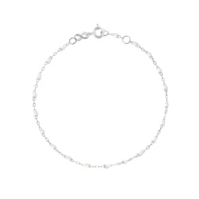 Classic Gigi White bracelet, White Gold, 7.5