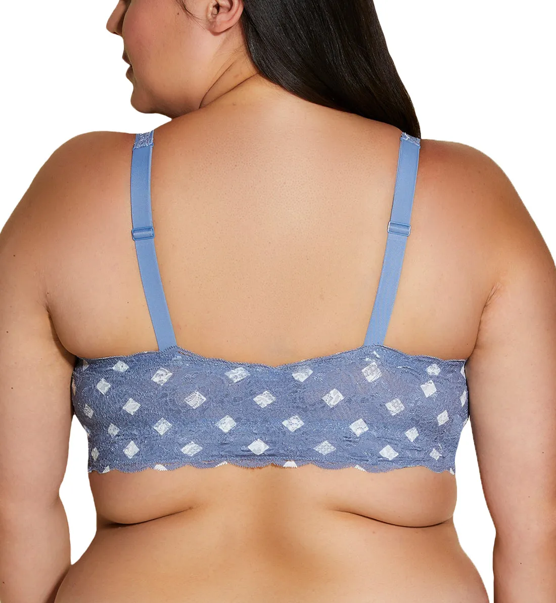 Cosabella Never Say Never Printed SUPER CURVY Sweetie Bralette (NEVEP1322) - Blue Diamond