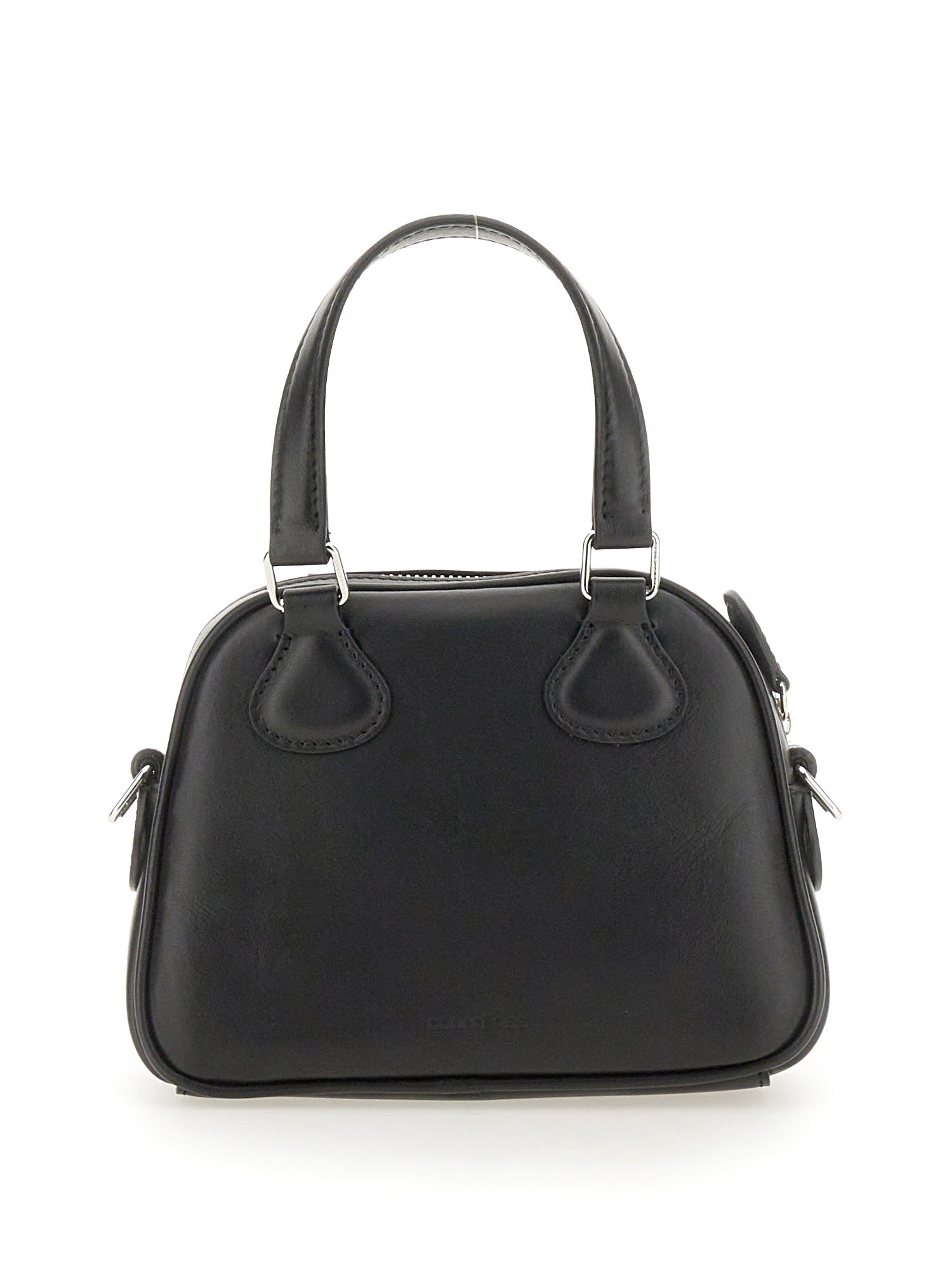 COURREGES    MINI LEATHER BOWLING BAG