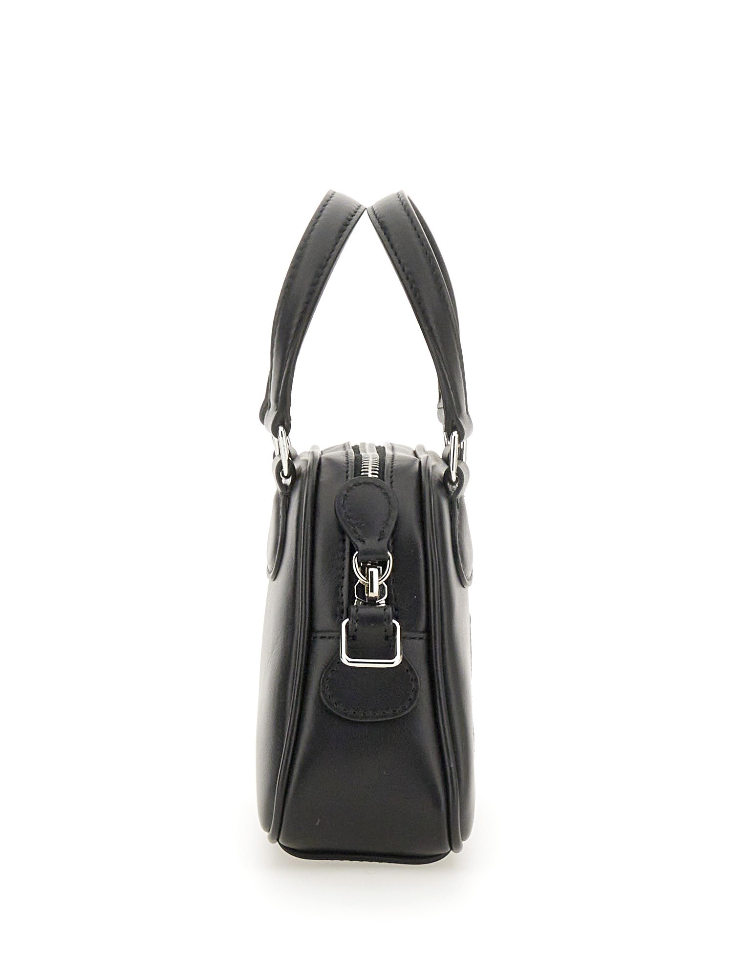 COURREGES    MINI LEATHER BOWLING BAG