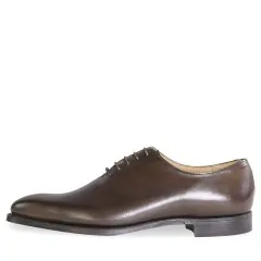 Crockett & Jones 'Alex' Burnished Calf Leather Shoes Brown