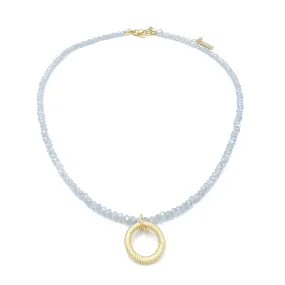 Dainty Vibe on Pale Blue Necklace