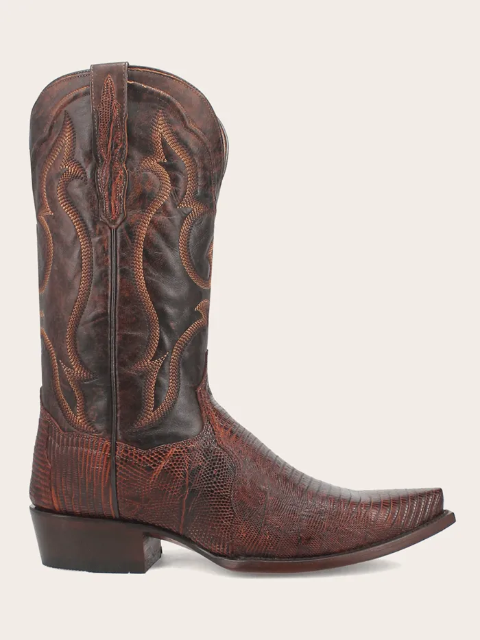 Dan Post DP3078 Mens HEARST Lizard Boot Cognac