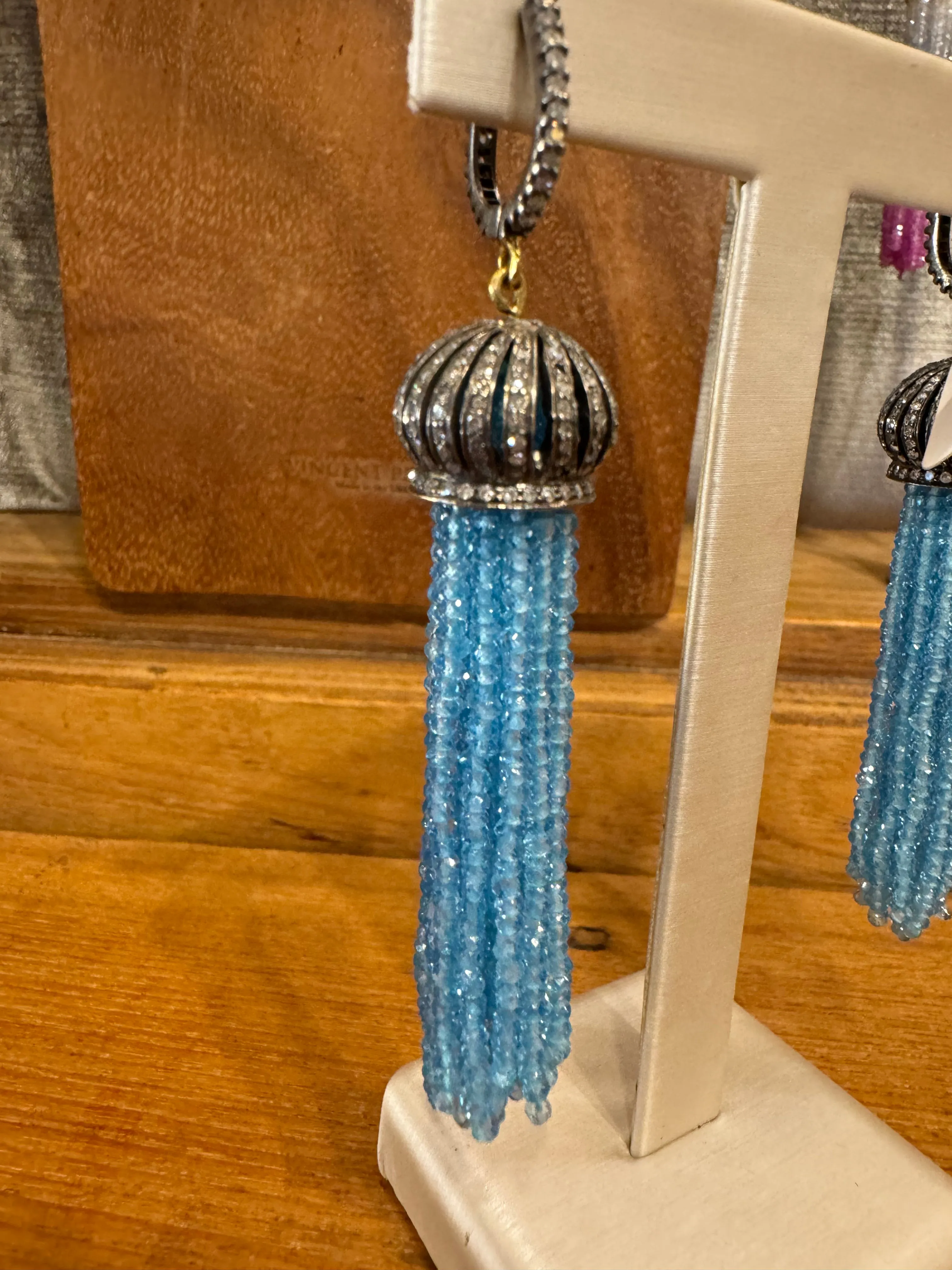 Diamond Tassel Earrings