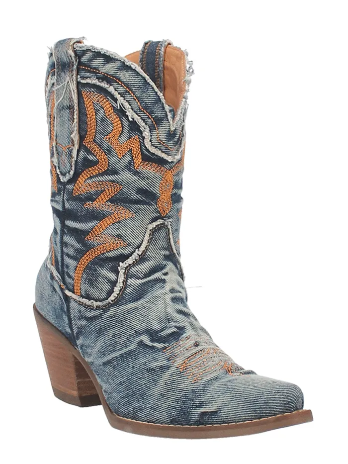 Dingo DI950-BL Womens Y'ALL NEED DOLLY Western Fashion Boot Denim Blue