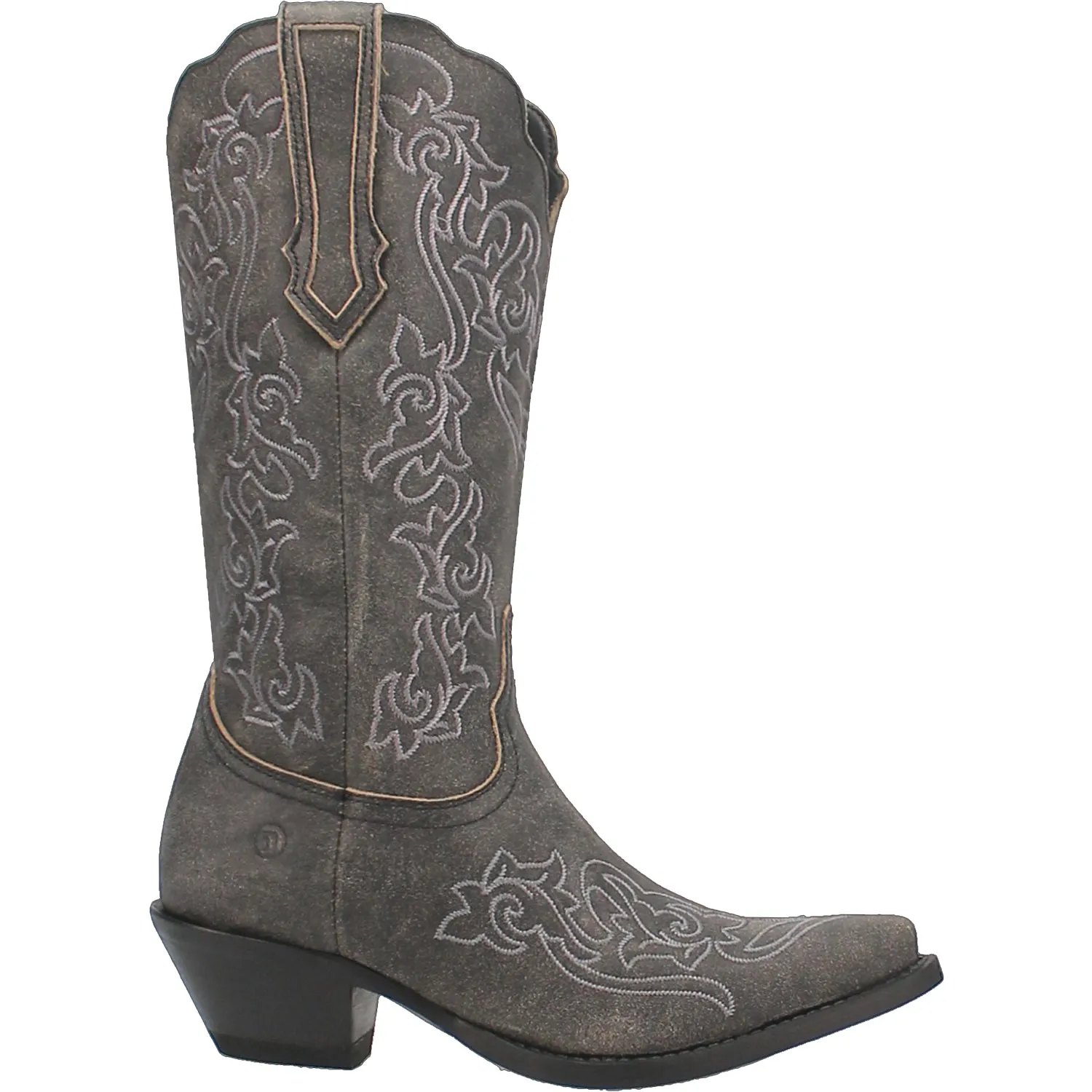 Dingo Womens Flirty N Fun Black Leather Cowboy Boots