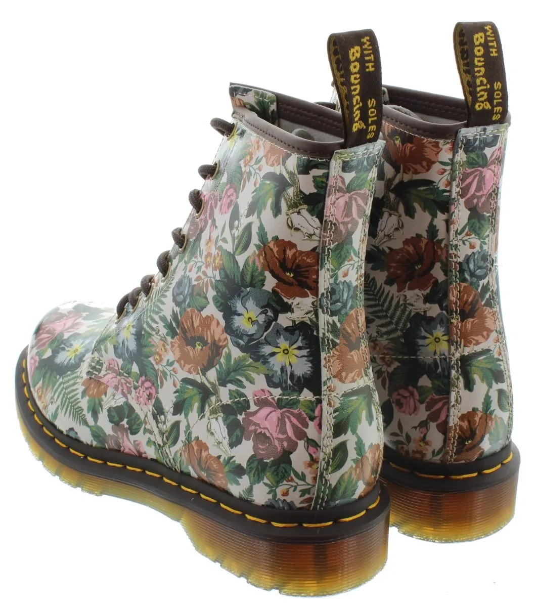 DR MARTENS Ladies 1460 English Garden Boots In Multi