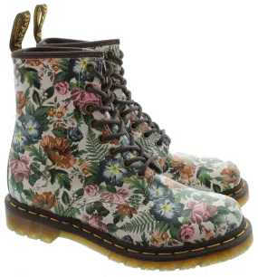 DR MARTENS Ladies 1460 English Garden Boots In Multi