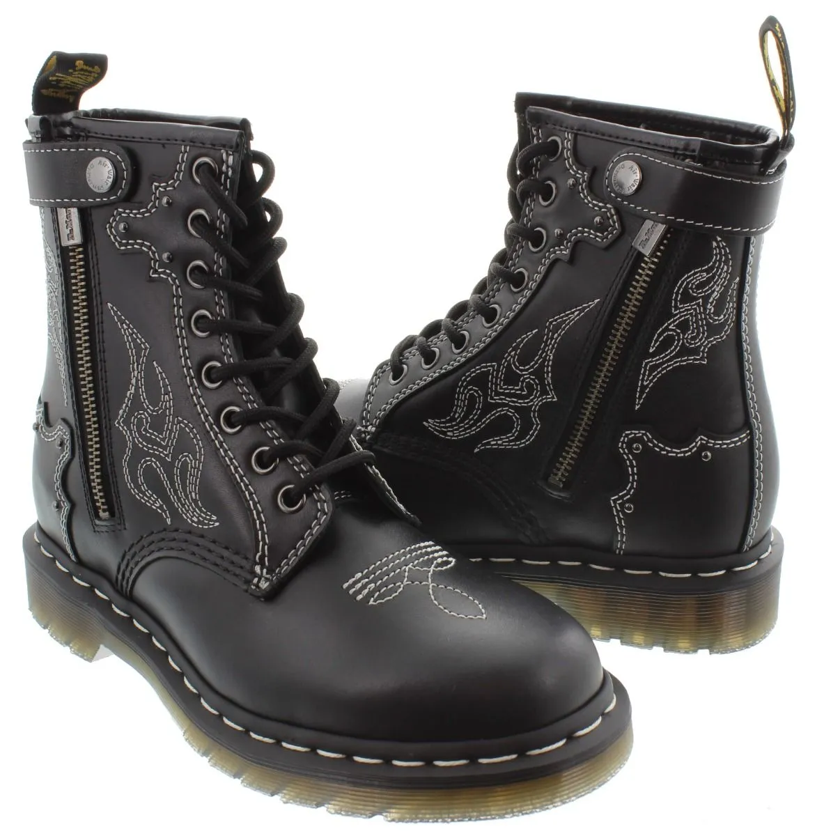 DR MARTENS Ladies 1460 Gothic America Boots In Black