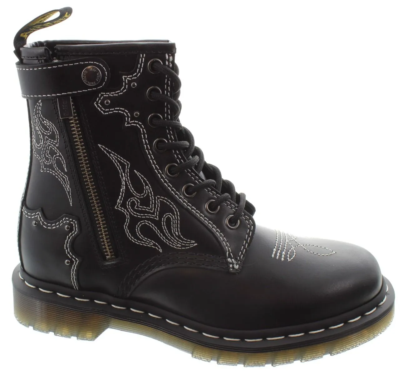 DR MARTENS Ladies 1460 Gothic America Boots In Black