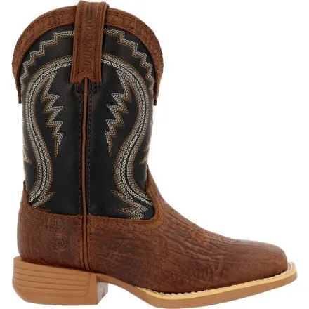 Durango® Lil' Rebel Pro™ Little Kid's Acorn/Black Onyx Western Boots