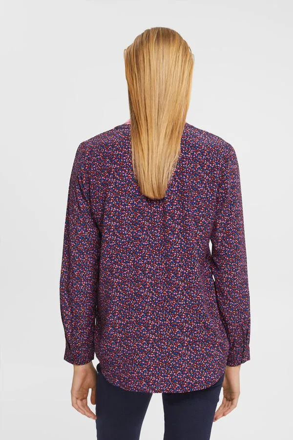 Esprit Long Sleeve Patterned Blouse