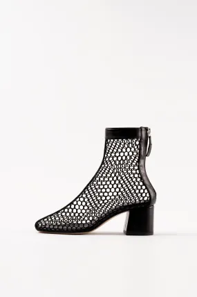 FIRME - Black Mesh Boots