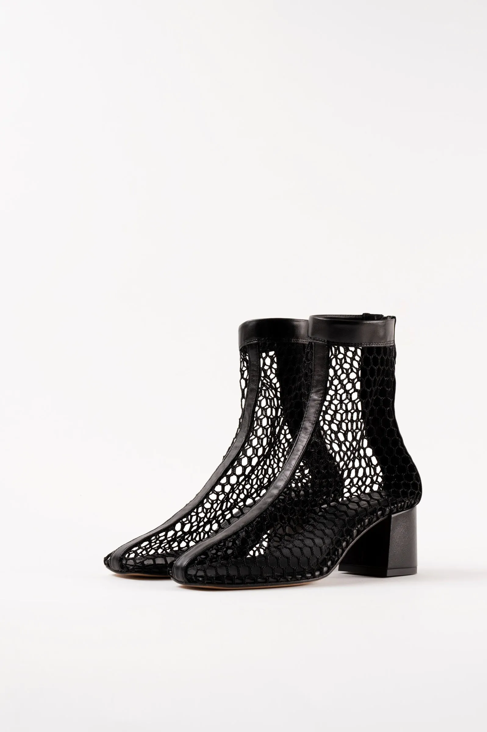 FIRME - Black Mesh Boots