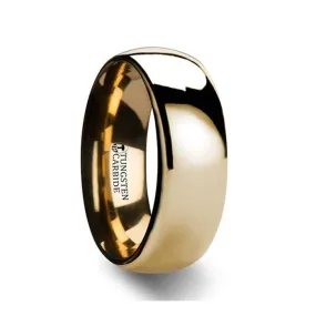 Gold-Plated Tungsten Carbide Band